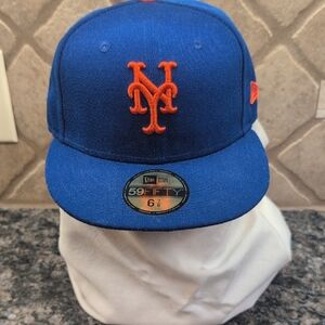 Mets New Era Blue and Orange Baseball Cap